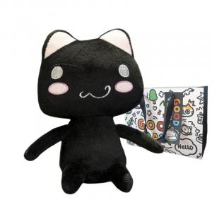 Милые плюшевые куклы Doro Cat высотой 30 см Princess lovers, черный/мультиколор