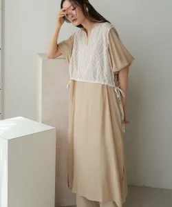 Платье с многослойным боковым разрезом (доступны размеры для невысоких девушек)