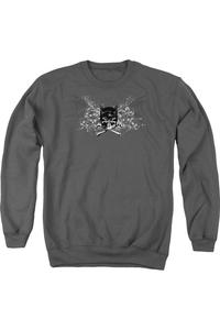 Толстовка Batman Ill Omen для взрослых с круглым вырезом Gildan, цвет charcoal