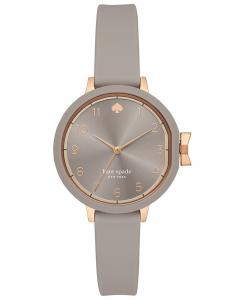 Женские часы Park Row серого цвета с силиконовым ремешком, 34 мм kate spade new york, серый