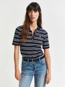 Gant Рубашка поло темно-синего/белого цвета