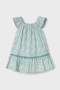 Детское хлопковое платье Mayoral, бирюзовый