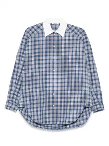 Рубашка с кристаллами SANDRO, синий