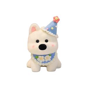 Плюшевая кукла West Highland Dolls с милым нагрудником, высота 25 см AOLETU