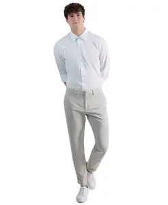 Мужские облегающие трикотажные брюки Kenneth Cole Reaction, коричневый/бежевый