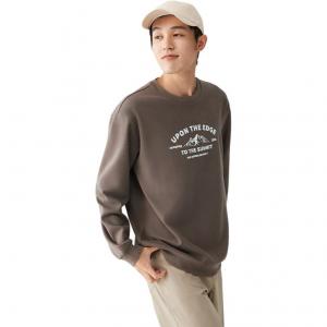 361° Свитшот мужской Smoke Coffee Color с круглым вырезом Moderate Regular