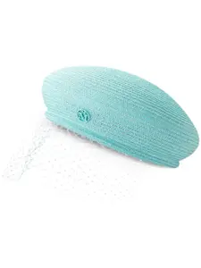 Берет New Bonnie с вуалью Maison Michel, синий