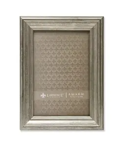 Рамка для картины из полированного серебра Sutter — 4" x 6" Lawrence Frames, silver