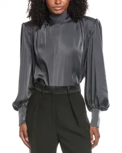 Блузка из атласа Revana Bardot