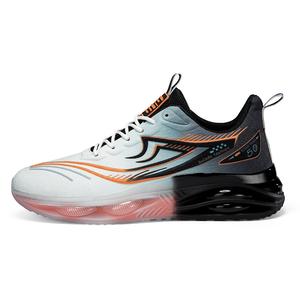 Низкие повседневные туфли для мужчин PNKE, White Black Orange