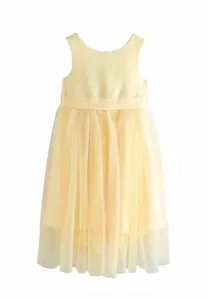 Коктейльное платье/вечернее платье прямого кроя с цветочным бантом Next, Yellow