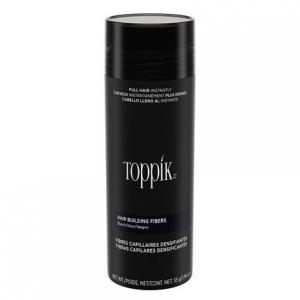 Волокна волос 55Г черные естественные кератиновые волокна для более полных выглядящих волос, Toppik