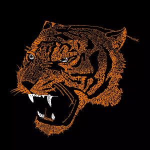 Beast Mode — мужская футболка с рисунком Word Art LA Pop Art, серый