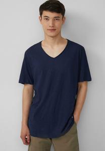 Базовая футболка LUFTIGES MIT V-AUSSCHNITT UND FLAMMGARNSTRUKTUR s.Oliver, темно-синий
