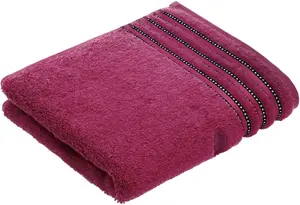 Полотенце Vossen "Cult de Luxe", (1 шт.), с глянцевой каймой 67х140 см (1 шт.), фиолетовый