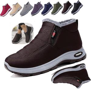 Женские зимние ботинки на овчине, утепленные, водонепроницаемые, противоскользящие, ортопедические, легкие, с удобной посадкой, водонепроницаемые походные ботинки Generic, черный