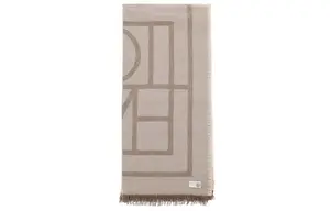 TOTEME Вязаный шарф женский бежевый, Beige