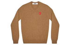 CDG Play Мужской свитер коричневый