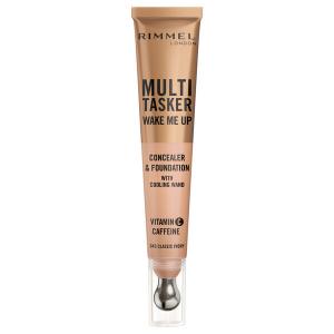 Осветляющий консилер с массажным аппликатором, витамином С и ниацинамидом для лица 25 роза слоновая кость, 30 мл Rimmel Multi-Tasker wake me up, цвет 25 rose ivory