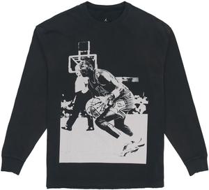 Футболка X Union M J L/S азиатский размер Jordan, черный