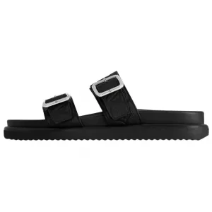 LOUIS VUITTON Тапочки-слайды мужские черные