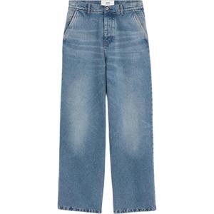 Джинсы Wide Fit из хлопка AMIPARIS, синий