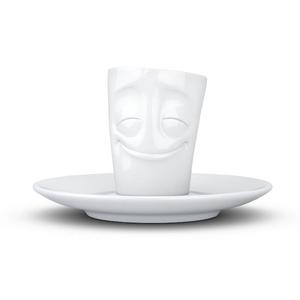 TV чашки чашка для эспрессо белая веселая 80 мл Fiftyeight Products, белый