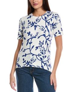 Свитер CeCe с принтом в виде лоз, белый