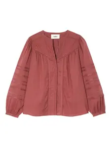 Хлопковая блузка Ba&Sh, красный