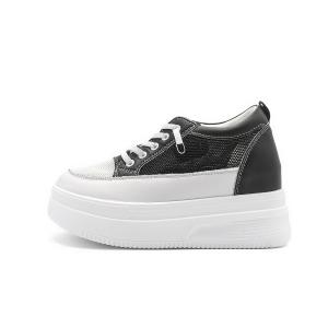 Амортизирующие, дышащие, увеличивающие рост низкие повседневные туфли для женщин RED DRAGONFLY, White