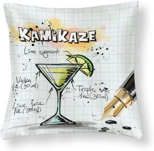 HighonHi Сатиновые квадратные наволочки для декоративных подушек Камикадзе со скрытой молнией Pattern-4