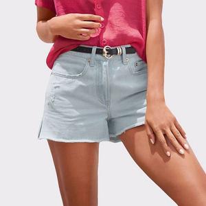 Женские шорты с потертым краем mid rise Lascana