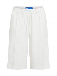 KARL LAGERFELD JEANS Шорты плиссе свободного кроя в белом цвете