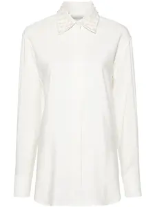 Рубашка в рубчик GOLDEN GOOSE, нейтральный