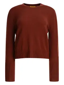 Свитер с манжетами в рубчик Guest In Residence, красный