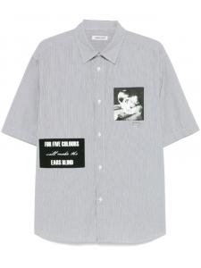 Undercover рубашка в технике пэчворк, черный