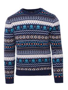 вязаный свитер синего цвета KOROSHI