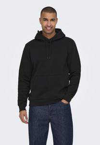 Толстовка ONSCONNOR con cappuccio Only & Sons, черный