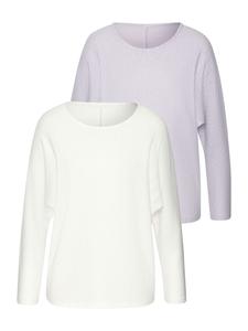 Рубашка с длинными рукавами в кремово-сиреневом цвете Vivance