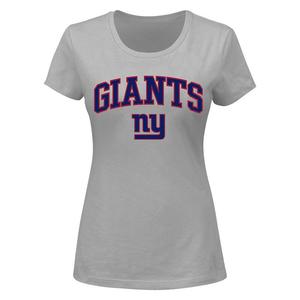 Женская футболка с логотипом Fanatics цвета Хизер серого цвета New York Giants, большие размеры, цвет Gia Grey