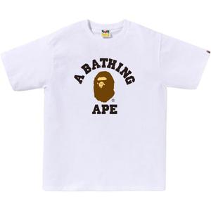 Bape женская футболка College SS25 A BATHING APE, белый