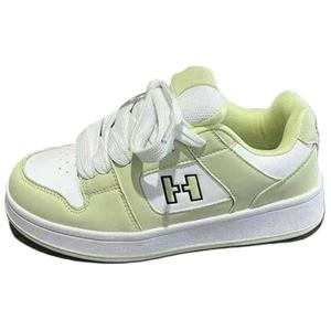 JimiXiong Женские скейтерские кеды лоу-топ светло-желтого цвета, цвет Light Yellow