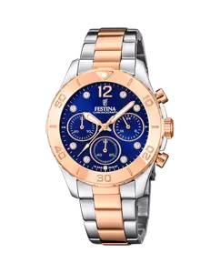 F20605/3 Женские часы Boyfriend из серебряной стали Festina, серебряный