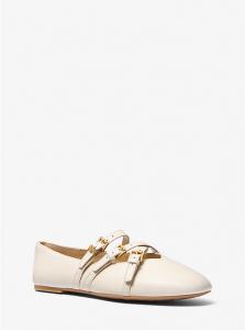 Кожаные балетки Indy Flex Michael Kors, бежевый