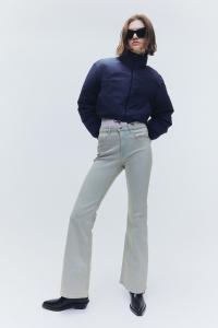 Расклешенные высокие джинсы H&M, синий