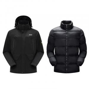 Пуховик унисекс Jeep, черный