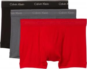 Мужские хлопковые классические трусы-боксеры, комплект из 3 пар Calvin Klein Underwear, Turbulence/Adrenaline Rush/Black