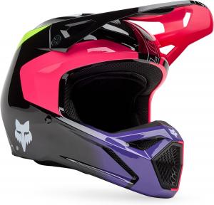 Детский мотокроссовый шлем Fox Racing V1, Pink Elevated