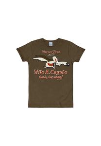 Футболка приталенного кроя Wile E Coyote - Ready, Set, Zoom LOGOSHIRT, цвет Mustang Brown