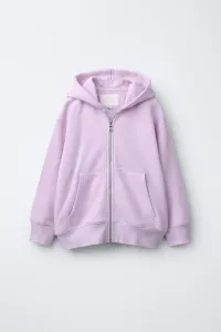 Простая толстовка на молнии Zara, розовый